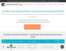 Tablet Screenshot of comparahosting.cl